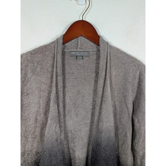 Barefoot Dreams Sweater Women Small Medium Cozy Chic Lite Cardigan Purple Ombre - Picture 4 of 10